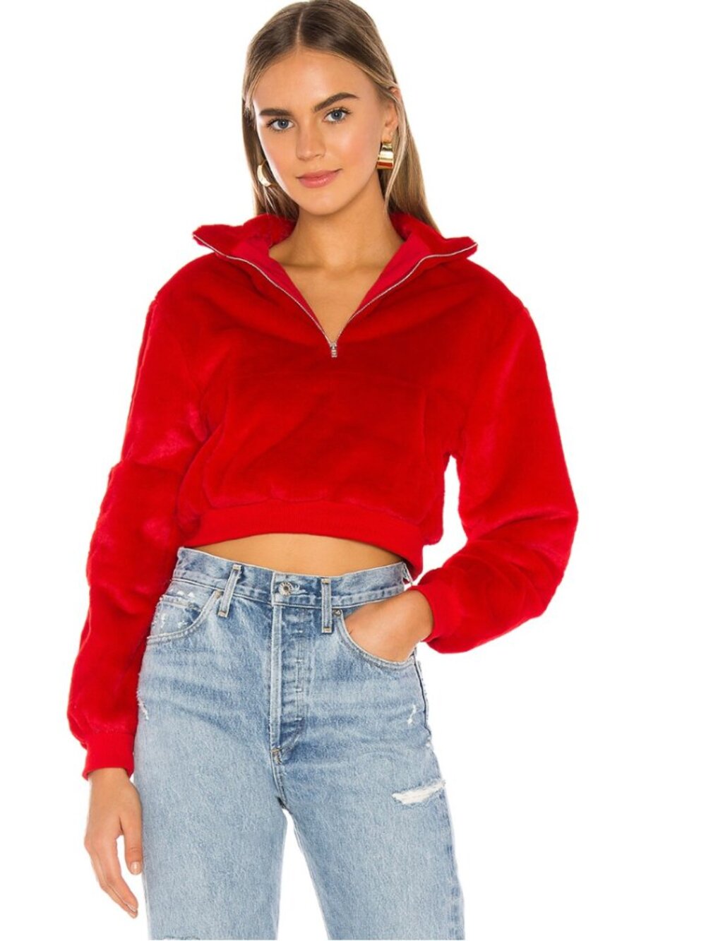 Superdown Faith Cropped Jacket - Size XS